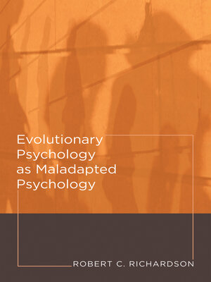 cover image of Evolutionary Psychology as Maladapted Psychology